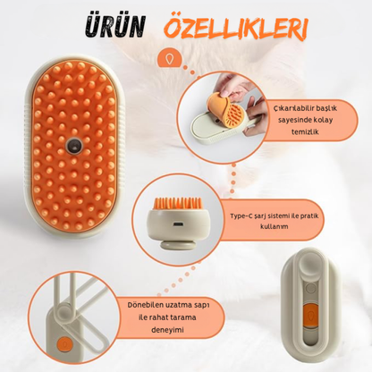Buharlı Tüy Toplayıcı Pet Tarağı